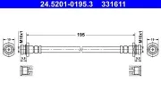 Bremsschlauch ATE 24.5201-0195.3