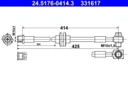 Bremsschlauch ATE 24.5176-0414.3