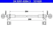 Bremsschlauch ATE 24.5201-0264.3