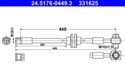 Bremsschlauch ATE 24.5176-0449.3