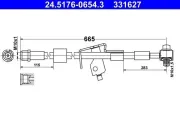 Bremsschlauch ATE 24.5176-0654.3