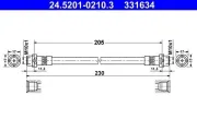 Bremsschlauch ATE 24.5201-0210.3