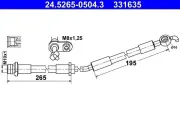 Bremsschlauch ATE 24.5265-0504.3