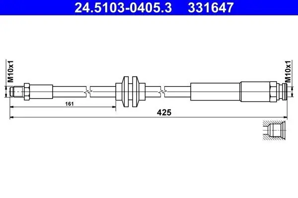 Bremsschlauch ATE 24.5103-0405.3