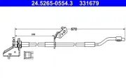 Bremsschlauch ATE 24.5265-0554.3