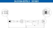 Bremsschlauch ATE 24.5104-0378.3