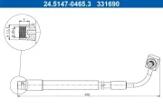 Bremsschlauch ATE 24.5147-0465.3