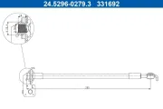 Bremsschlauch ATE 24.5296-0279.3