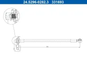 Bremsschlauch ATE 24.5296-0282.3