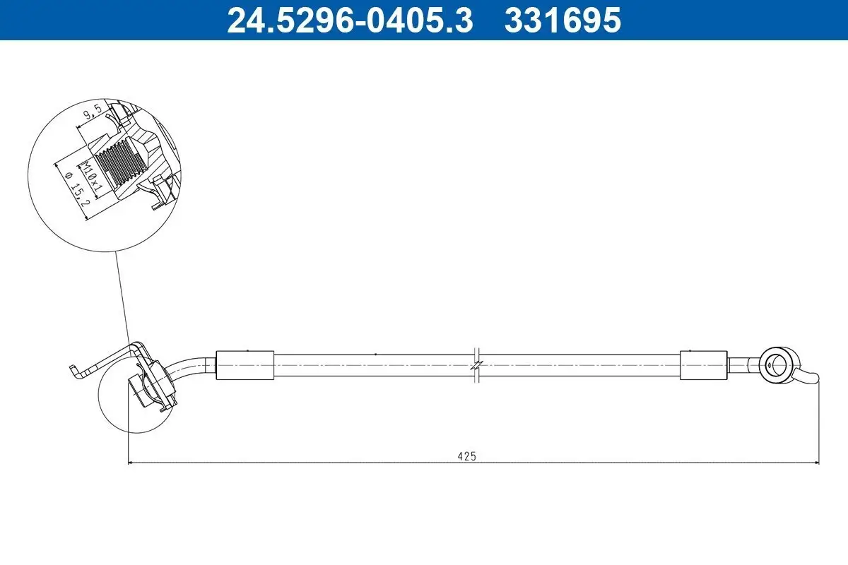 Bremsschlauch ATE 24.5296-0405.3