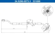 Bremsschlauch ATE 24.5298-0573.3