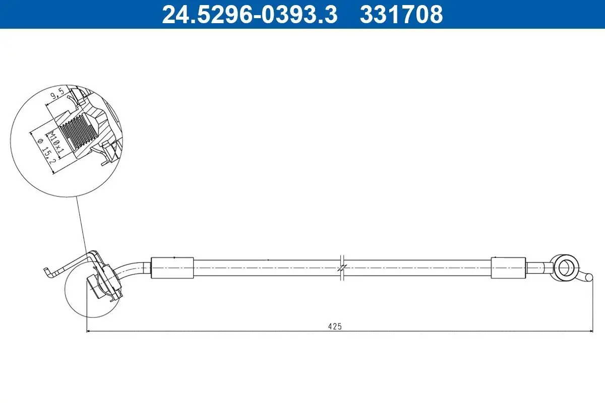 Bremsschlauch ATE 24.5296-0393.3