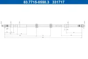 Bremsschlauch ATE 83.7715-0550.3