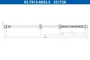 Bremsschlauch Vorderachse ATE 83.7813-0633.3