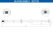 Bremsschlauch ATE 24.5103-0420.3