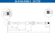 Bremsschlauch ATE 24.5104-0395.3