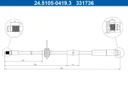 Bremsschlauch ATE 24.5105-0419.3