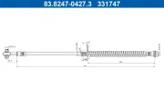 Bremsschlauch Vorderachse ATE 83.8247-0427.3
