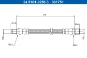 Bremsschlauch ATE 24.5101-0250.3