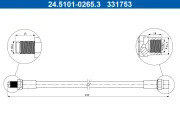 Bremsschlauch ATE 24.5101-0265.3