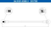Bremsschlauch ATE 24.5101-0300.3