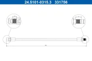 Bremsschlauch ATE 24.5101-0315.3