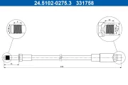 Bremsschlauch ATE 24.5102-0275.3