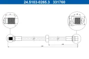 Bremsschlauch ATE 24.5103-0265.3