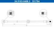 Bremsschlauch ATE 24.5103-0406.3