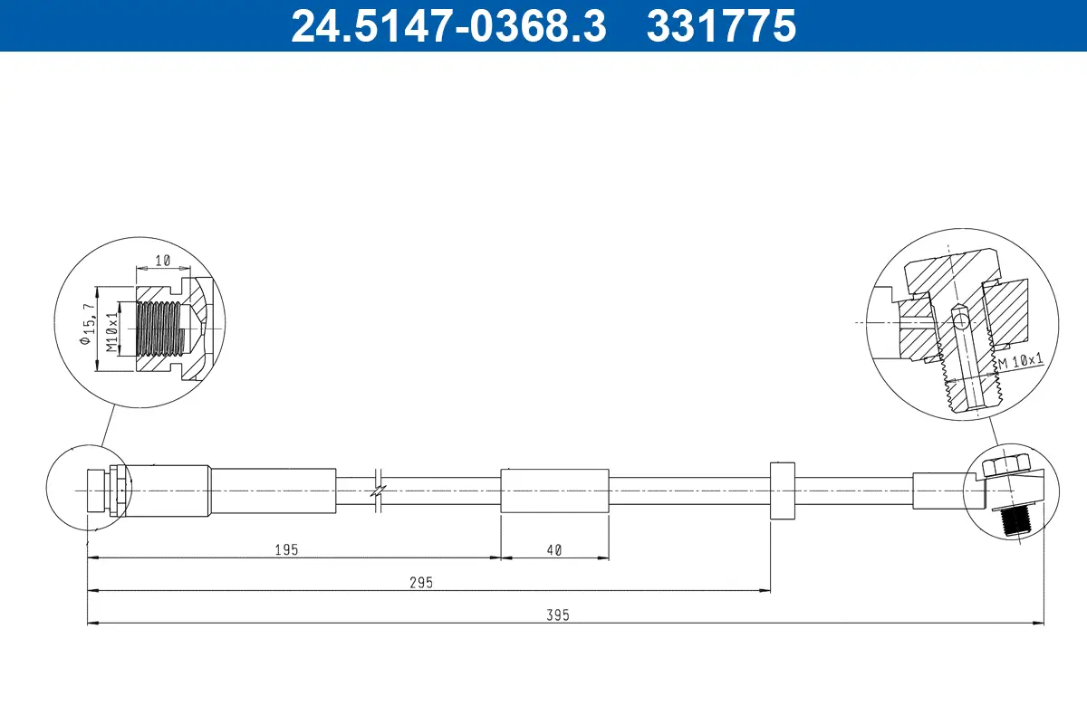 Bremsschlauch ATE 24.5147-0368.3