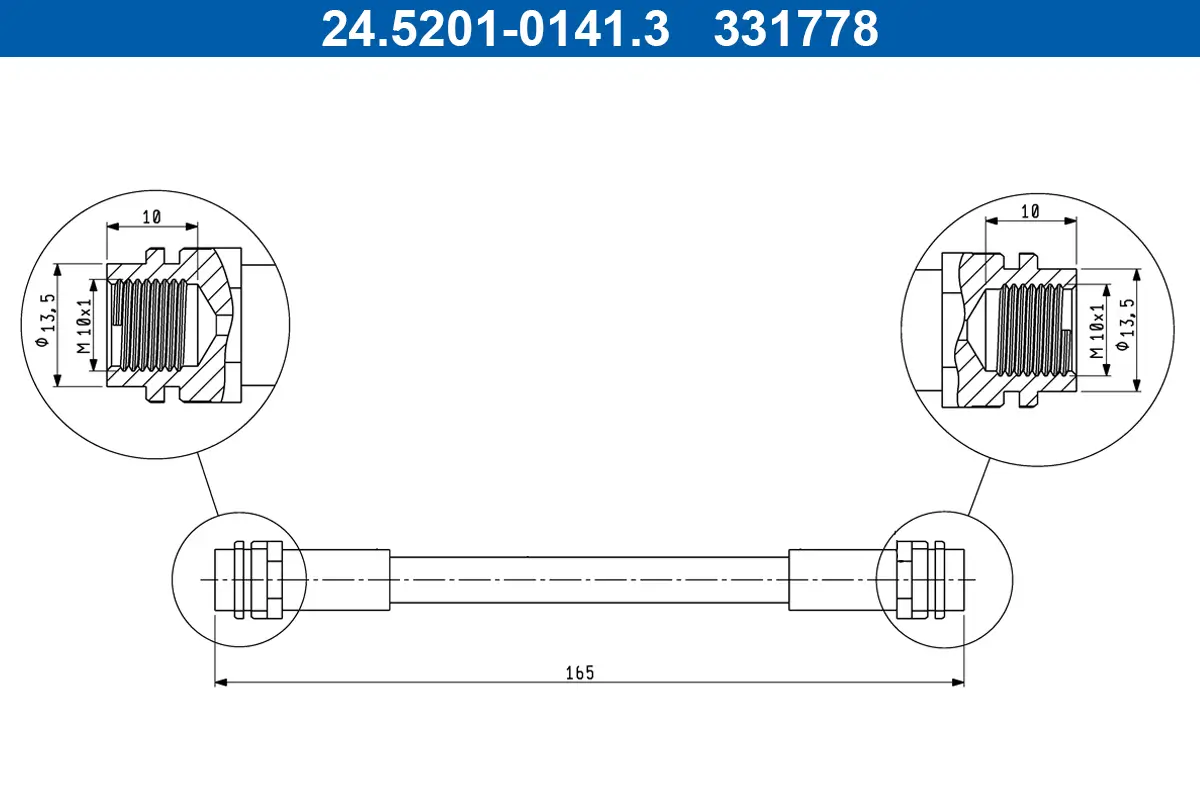 Bremsschlauch ATE 24.5201-0141.3