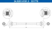 Bremsschlauch ATE 24.5201-0181.3