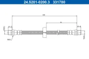Bremsschlauch ATE 24.5201-0200.3