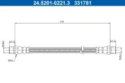 Bremsschlauch ATE 24.5201-0221.3