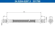 Bremsschlauch ATE 24.5204-0297.3