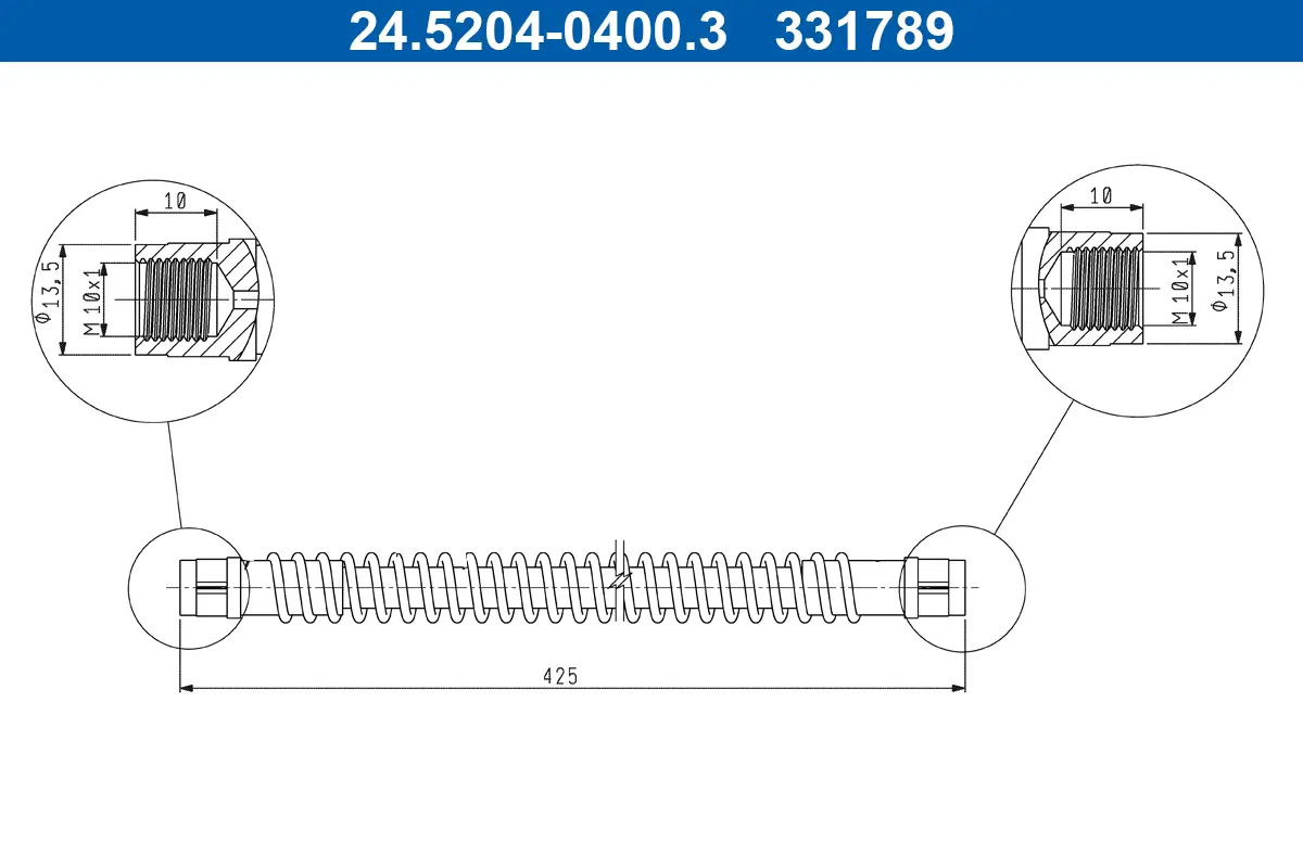 Bremsschlauch ATE 24.5204-0400.3