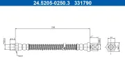 Bremsschlauch ATE 24.5205-0250.3