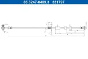 Bremsschlauch Vorderachse ATE 83.8247-0489.3