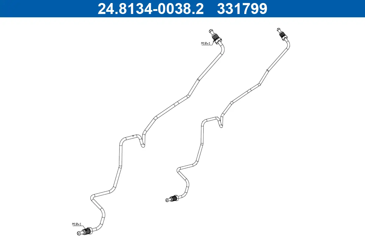 Bremsleitung Hinterachse links außen ATE 24.8134-0038.2