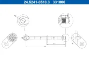 Bremsschlauch Hinterachse links ATE 24.5241-0510.3