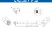 Bremsschlauch Hinterachse rechts ATE 24.5241-0511.3