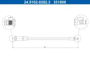 Bremsschlauch Hinterachse ATE 24.5102-0282.3