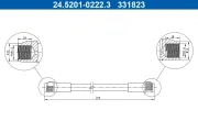 Bremsschlauch ATE 24.5201-0222.3