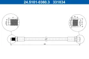 Bremsschlauch ATE 24.5101-0360.3