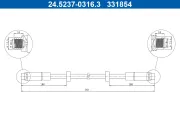 Bremsschlauch Vorderachse ATE 24.5237-0316.3