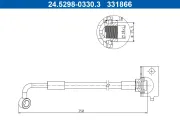 Bremsschlauch Vorderachse links ATE 24.5298-0330.3