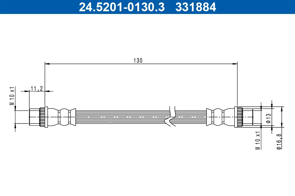 Bremsschlauch ATE 24.5201-0130.3