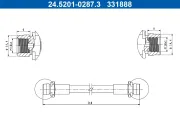 Bremsschlauch Hinterachse ATE 24.5201-0287.3