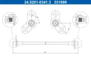 Bremsschlauch ATE 24.5201-0341.3