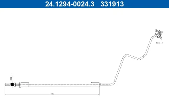 Bremsschlauch ATE 24.1294-0024.3 Bild Bremsschlauch ATE 24.1294-0024.3